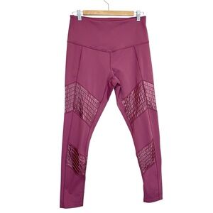 Zella Satin Ruching Athletic Legging - Size L
